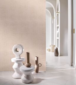 Johara Wallpaper by Casamance Lait De Rose