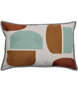 Jojoba Cushion 40 x 60cm by Maison Casamance Celadon Ocre