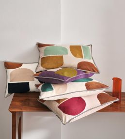 Jojoba Cushion 40 x 60cm by Maison Casamance Celadon Ocre