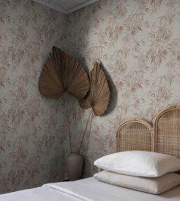 Jon Wallpaper by Sandberg Burgundy