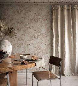 Jon Wallpaper by Sandberg Burgundy