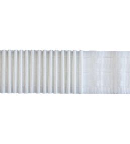 Classic Corded Pocket Pencil Pleat Tape White