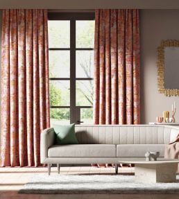 Journey of Discovery Fabric by Harlequin Paprika / Fuschia / Fig Blossom