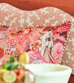 Journey of Discovery Fabric by Harlequin Paprika / Fuschia / Fig Blossom
