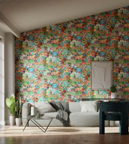 Journey of Discovery Wallpaper by Harlequin Ionian / Harissa / Emerald