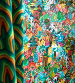 Journey of Discovery Wallpaper by Harlequin Ionian / Harissa / Emerald