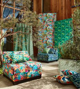 Journey of Discovery Wallpaper by Harlequin Ionian / Harissa / Emerald