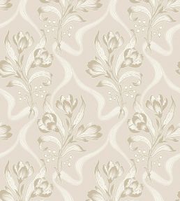 Jugendbukett Wallpaper by Borastapeter Beige