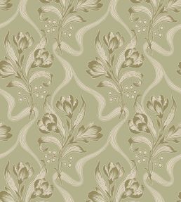 Jugendbukett Wallpaper by Borastapeter Green