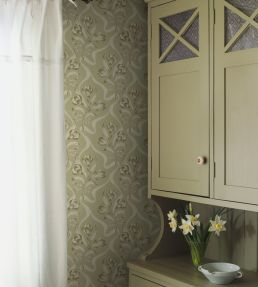 Jugendbukett Wallpaper by Borastapeter Beige