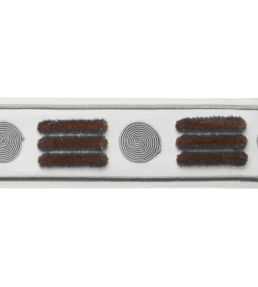 Jules Velvet Border Trimming by Samuel & Sons Zinc