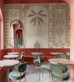 Jungle Arches Mural by Tres Tintas Beige