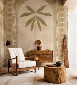 Jungle Arches Mural by Tres Tintas Beige