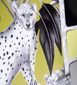 Jungle Cheetah Wallpaper by Ohpopsi Sable & Lime