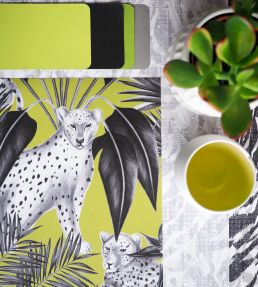 Jungle Cheetah Wallpaper by Ohpopsi Sable & Lime