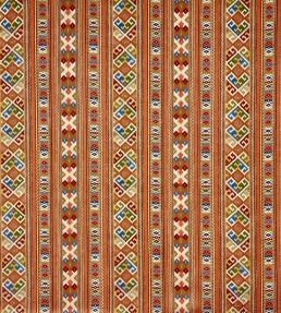 Juni Stripe Fabric by Ian Sanderson Terracotta