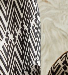 Thalia Fabric by Harlequin Black Earth