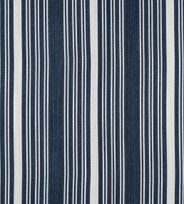 Kaia Stripe Fabric by Thibaut Navy
