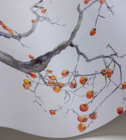 Kaki Persimmon Wallpaper by Cole & Son Ivory & Bergamot