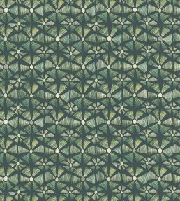 Kalahari Wallpaper by Cole & Son Forest Green & Racing Car Green