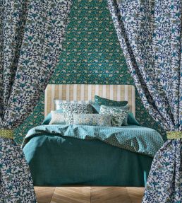 Kalamkari Fabric by Clarke & Clarke Sage