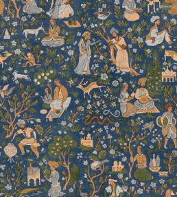 Kalamkari Wallpaper by Coordonne Indigo