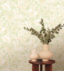Kalea Wallpaper by Caselio Vert amande