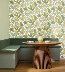 Kalea Wallpaper by Caselio Vert jaune