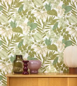 Kalea Wallpaper by Caselio Vert