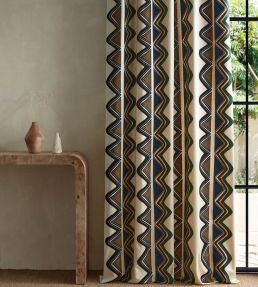 Kaleido Fabric by Harlequin Moss/Onyx