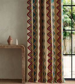 Kaleido Fabric by Harlequin Scarlet/Midnight