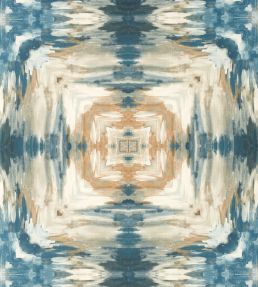 Kalia Wallpaper by Clarke & Clarke Midnight/Antique
