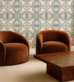 Kalia Wallpaper by Clarke & Clarke Mineral/blush