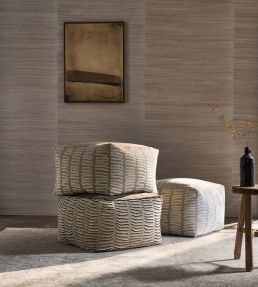 Kamet Fabric by Osborne & Little Parchment/Ivory