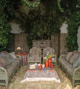 Kandira Fabric by Travers Red