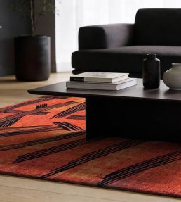 Louis De Poortere Kanji Round rug Ginger Chocolat 120012 Ginger Chocolat