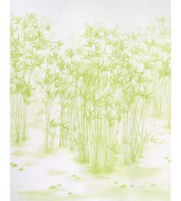 Kanji Panel Set Mural by Schumacher Green