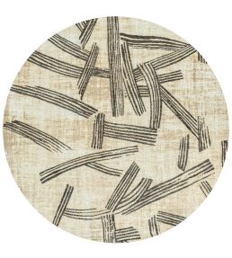 Louis De Poortere Kanji Round rug Slate 119996 Slate