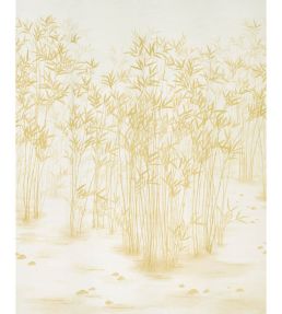Kanji Sisal Panel Set Mural by Schumacher Ochre