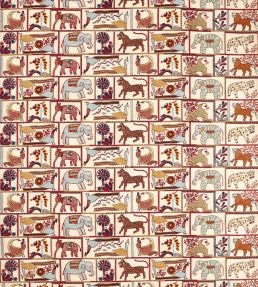 Kantha Fabric by Harlequin Indigo/Maroon