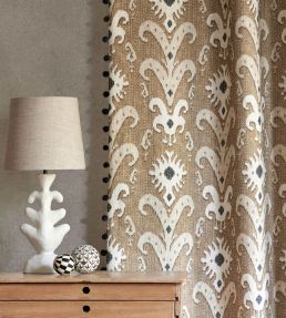 Kanthakat Fabric by Lewis & Wood Cocoa Sky