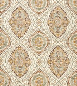 Karabali Fabric by Nina Campbell Ochre/Eucalyptus