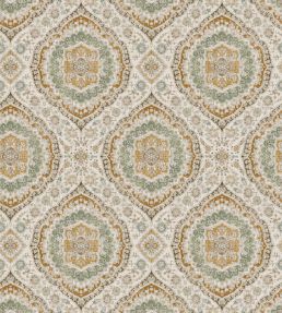 Karabali Wallpaper by Nina Campbell Ochre/Eucalyptus