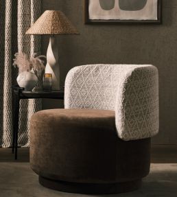Karakoram Fabric by Osborne & Little Parchment/Ivory