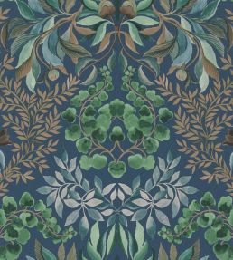 Karakusa Wallpaper by Designers Guild Midnight