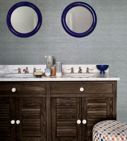 Kari Wallpaper by Jane Churchill Midnight