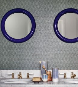 Kari Wallpaper by Jane Churchill Midnight