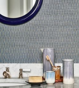 Kari Wallpaper by Jane Churchill Midnight