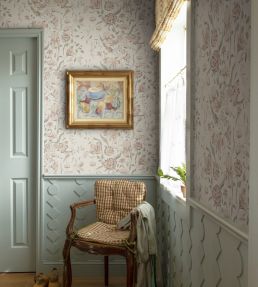 Karins Bukett Wallpaper by Sandberg Powder Pink