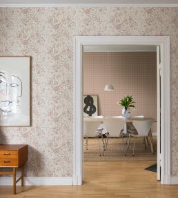 Karins Bukett Wallpaper by Sandberg Sky Blue